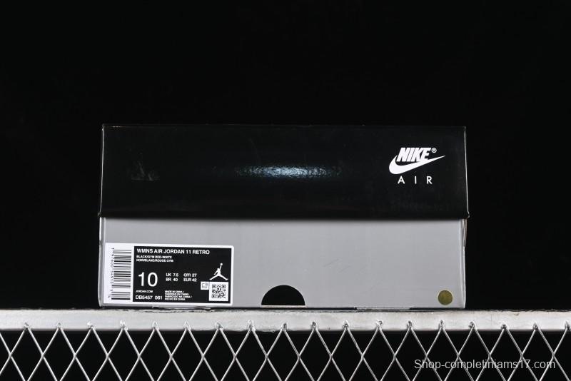 Nike Air Jordan 11 Retro "Bred Velvet" Basketball Shoes with Velvet Overlay - DB5457-061