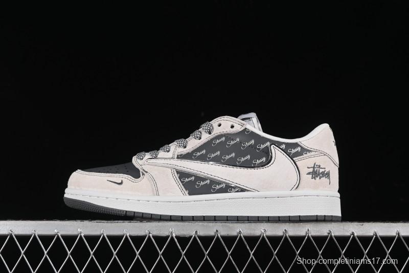Nike Travis Scott x Fragment Design x Air Jordan 1 Low OG SP AJ1 Retro Sneakers - XZ3398-002
