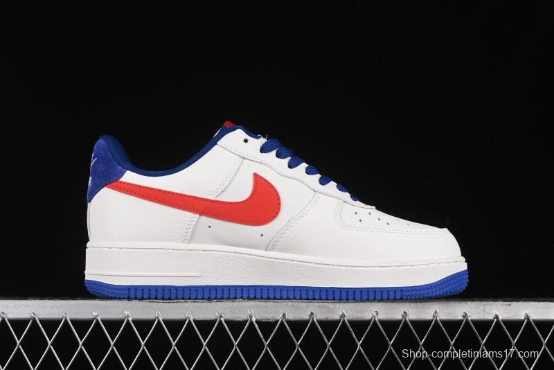 Nike Air Force 1 '07 Low Champion Collaboration - Blue White Red Low-Top Casual Sneakers - KK1988-002