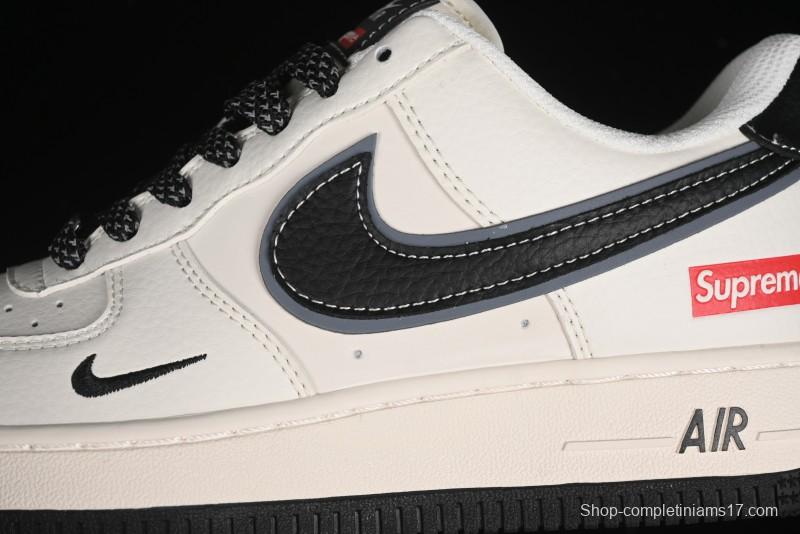 Nike Air Force 1 '07 Low Supreme Collaboration - White Black - XZ3368-001