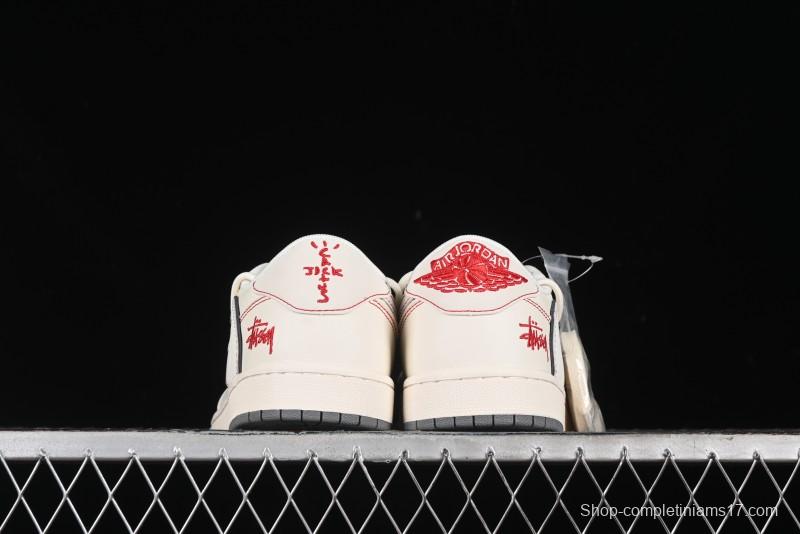 Nike Travis Scott x Fragment Design x Air Jordan 1 Low OG SP AJ1 Sneakers - SJ0086-136
