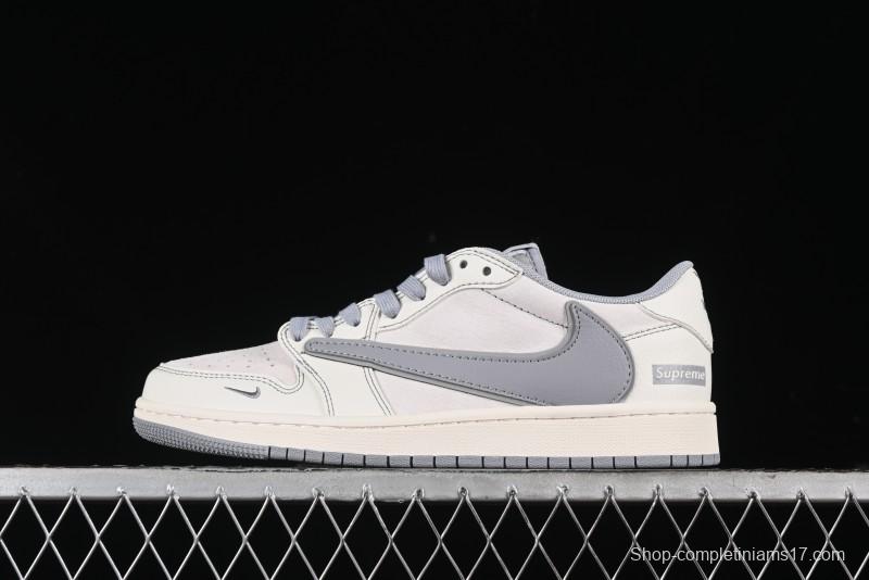 Nike Travis Scott x Fragment Design x Air Jordan 1 Low OG SP AJ1 Supreme Collaboration - XZ2268-003