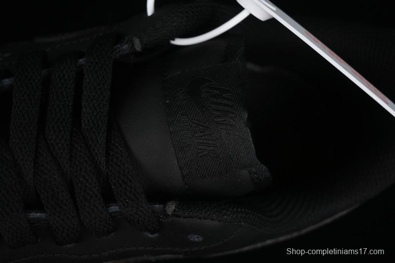 Nike Air Force 1 '07 Low LV Custom All Black Casual Sneakers - 315122-101