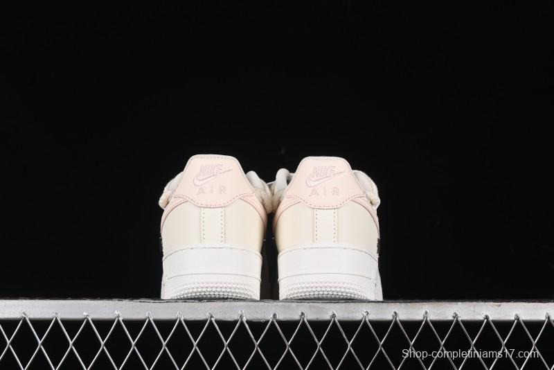 Nike Air Force 1 '07 Low Pink Deconstructed Swoosh Casual Sneakers - FC8110-181