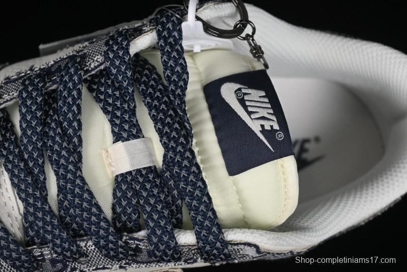 Nike SB Dunk Low Gucci Collaboration - Dark Blue Anniversary High-End Custom Low-Top Casual Skate Shoes - BB9676-313