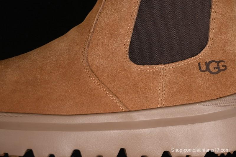 UGG Burleigh Chelsea Winter Snow Boots for Men with Lightweight Anti-Slip Sole and Genuine Wool Leather - 1152050