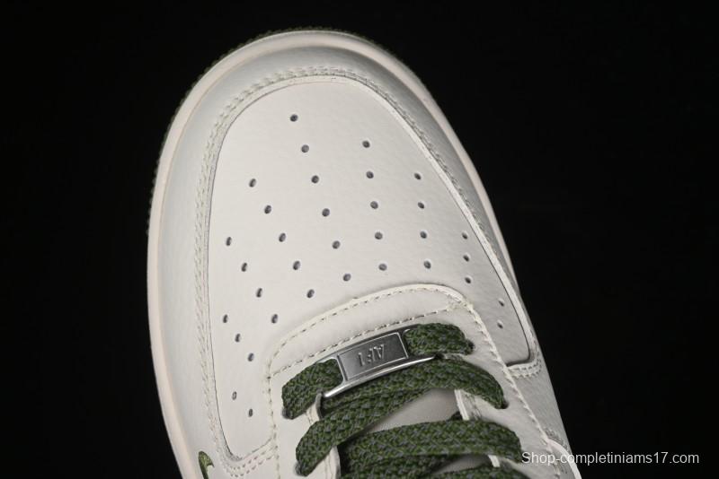 Nike Air Force 1'07 Low Stussy Collaboration - White Mint Green Low-Top Casual Sneakers - XZ3328-003