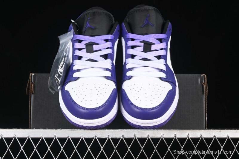 Nike Air Jordan 1 Low AJ1 Grape Purple Low-Top Basketball Shoes - 553558-500