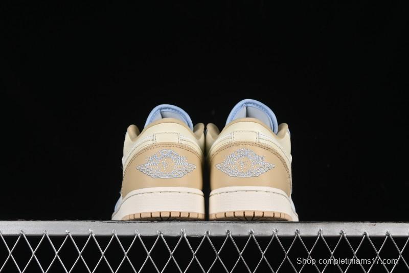 Nike Air Jordan 1 Low OG AJ1 White Brown Low Top Casual Basketball Shoes - HQ4186-111