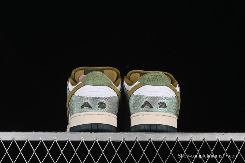 Nike Alexis Sablone x SB Dunk Low Reptile SB Low Top Casual Skate Shoes - HJ3386-300