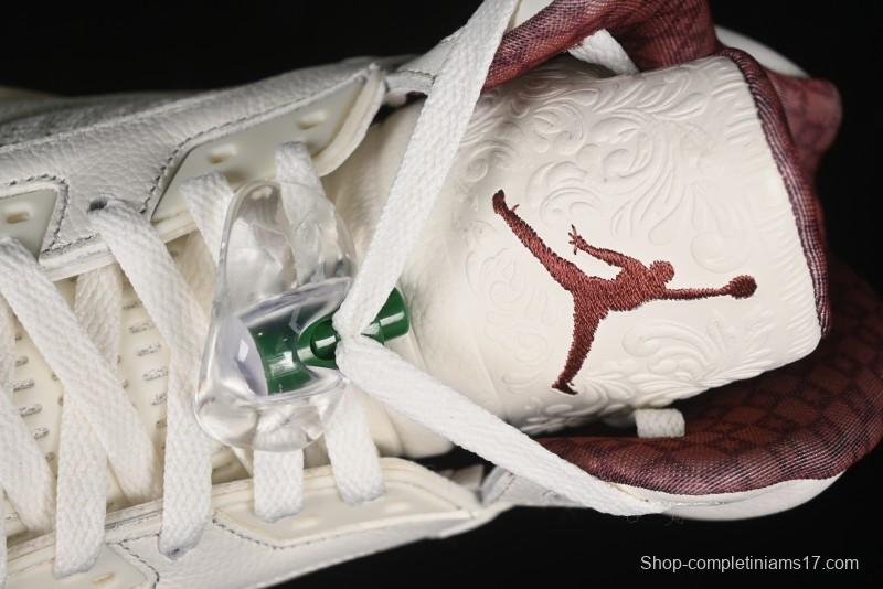 Nike Air Jordan 5 Retro "El Grito" Basketball Shoes with Mexican Flag Color Scheme - HF8833-100