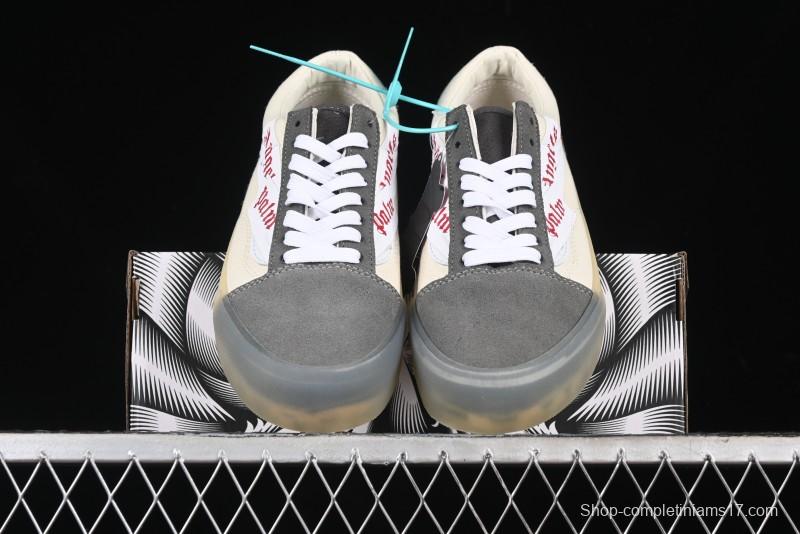 Vans Classics Knu Skool Low-Top Casual Sneakers with White Suede and Gum Sole - VN000CRPGRN