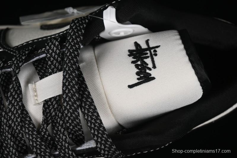 Nike Air Jordan 1 Low Stussy Collaboration - Black Sail Stitched Retro Basketball Shoes - CF3688-023