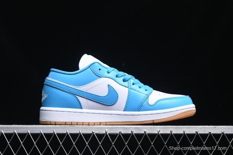 Nike Air Jordan 1 Low AJ1 White Blue Low-Top Casual Sneakers - DC0774-104