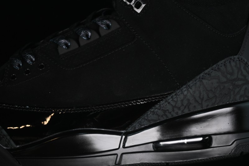 Nike Air Jordan 3 Retro Basketball Shoes Midnight Black - CT8532-001