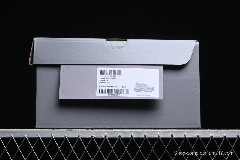 Balenciaga Runner Kith Four Color Retro Casual Sneakers - W3RXP9402