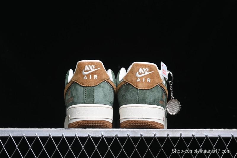 Nike Air Force 1 '07 Low UN Collaboration - Moss Green Low-Top Casual Sneakers - KK1988-022