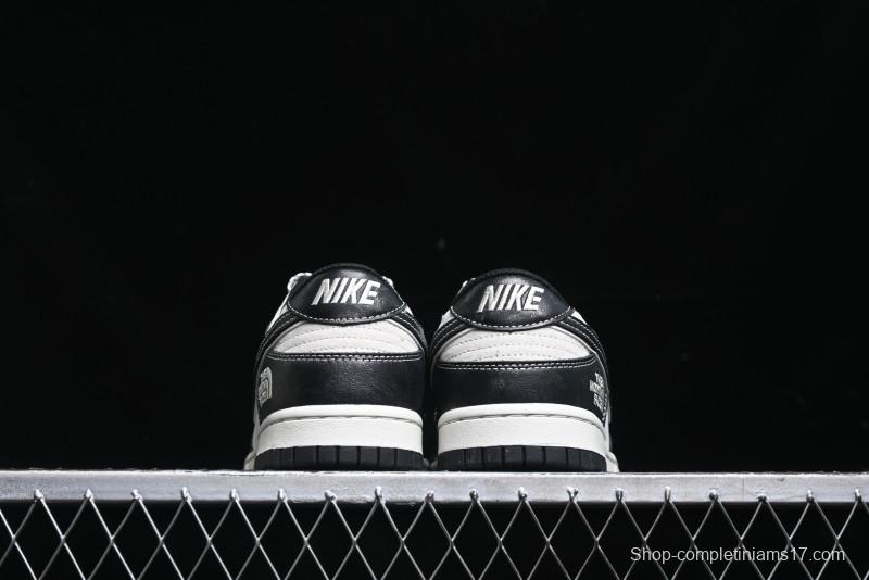 Nike SB Dunk Low The North Face Series - High Gloss Black Swoosh Anniversary Custom Low-Top Casual Skate Shoes - DJ2024-047