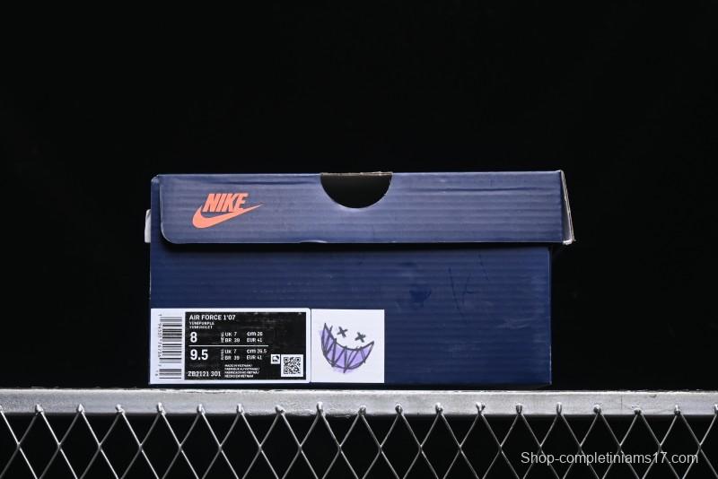 Nike Air Force 1 '07 Low Purple Taro Demon Casual Sneakers - ZB2121-301