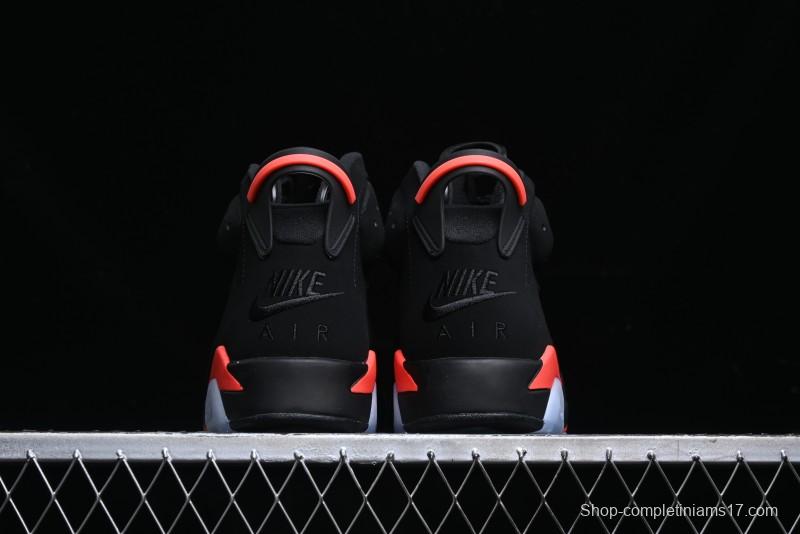 Nike Air Jordan 6 Retro Basketball Shoes with Infrared Design and 3M Reflective Details - 384664-060