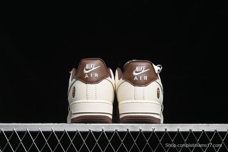 Nike Air Force 1 Low Bape Collaboration - Beige Camo Casual Sneakers - KK1988-019