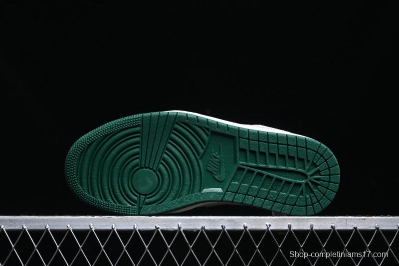 Nike Air Jordan 1 Low AJ1 Bape Collaboration - Full Pig Eight Green Grey Retro Basketball Shoes - DM9188-009