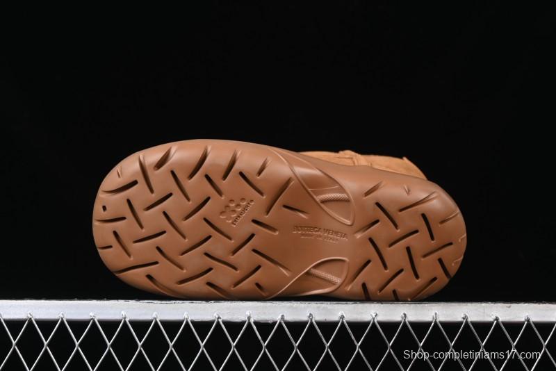 Bottega Veneta Snap Round Toe Slip-On Ankle Snow Boots - 578321