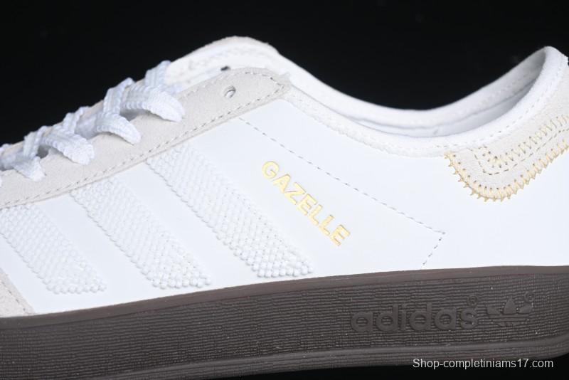 Adidas Clot x Ad Originals Gazelle Indoor Retro Casual Slip-Resistant Wear-Resistant Low-Top Sneakers - IH3719