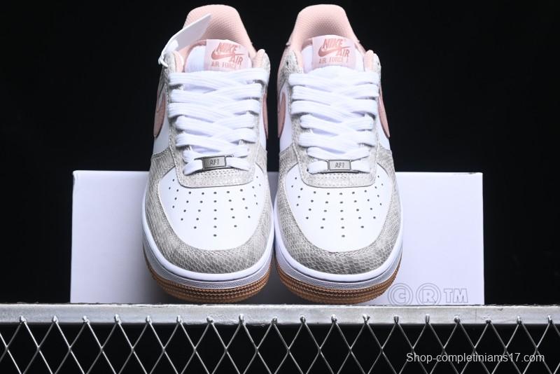 Nike Air Force 1 '07 Low Year of the Snake Themed Low-Top Casual Sneakers - HF2898-100