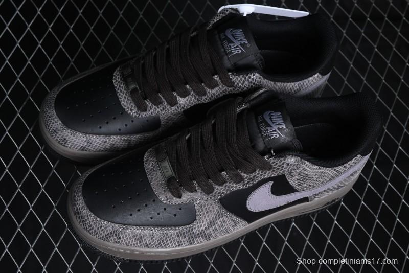 Nike Air Force 1 '07 Low Snake Year Themed Low-Top Casual Sneakers - HF2898-001