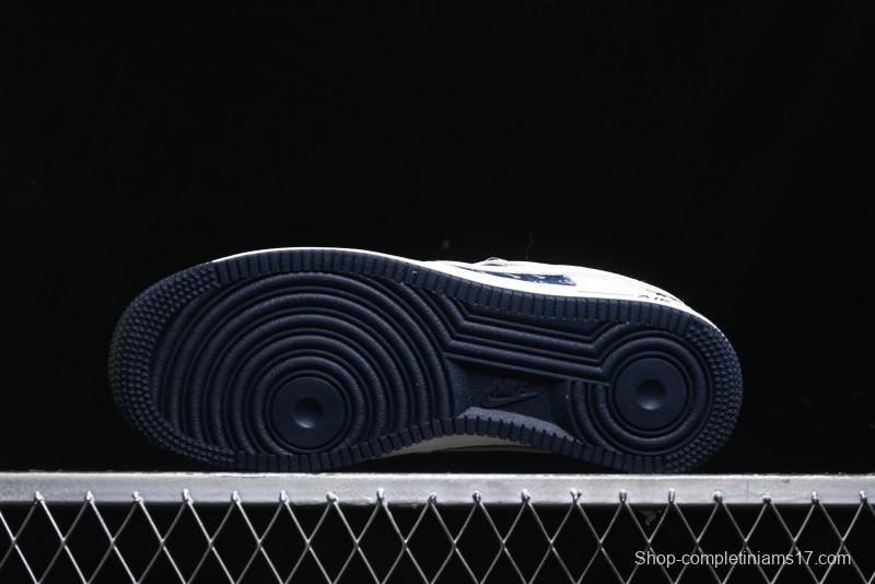 Nike Air Force 1 '07 Low Stussy Collaboration - White Black Sneakers - XZ6188-728