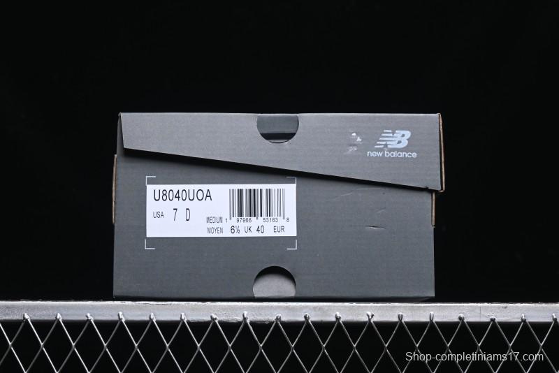 New Balance 8040 Series Cushion Slip-Resistant Wear-Resistant Breathable Low-Top Lifestyle Casual Shoes - U8040UOA