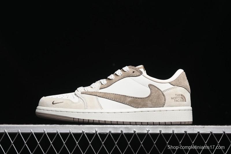 Nike Travis Scott x Fragment Design x Air Jordan 1 Low OG SP AJ1 Retro Sneakers - AG3702-801