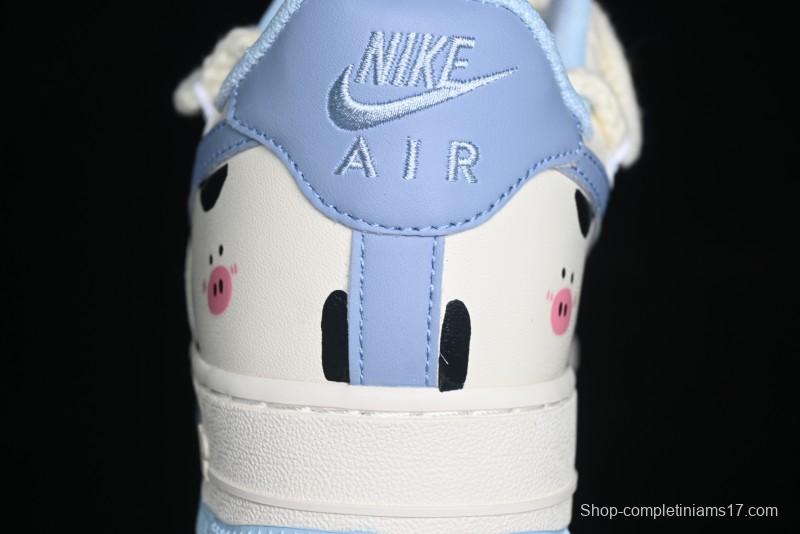Nike Air Force 1 '07 Low Milk Pig Casual Lace-Up Sneakers - BD7701-110