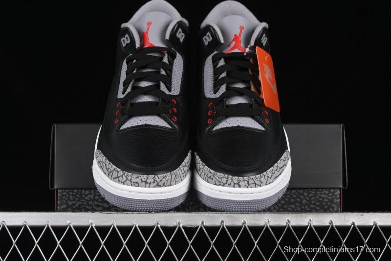 Nike Air Jordan 3 Retro "Black Cement" Basketball Shoes - DN3707-010