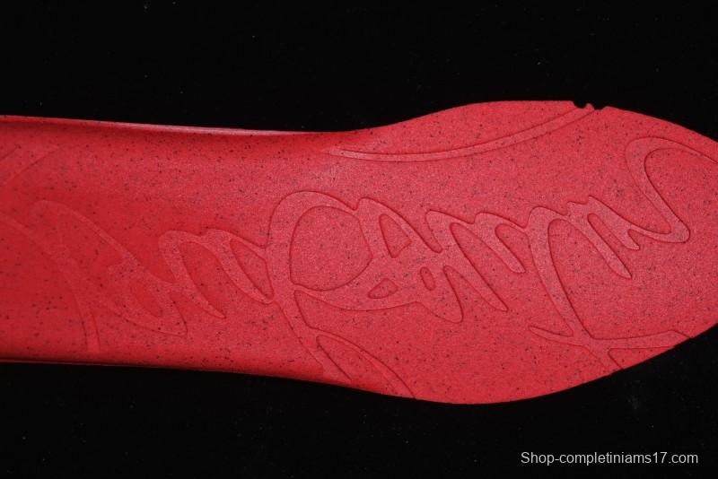 Christian Louboutin Funnyto Flat French Luxury Brand Low-Top Sneakers in Purple Color Block - X.D4