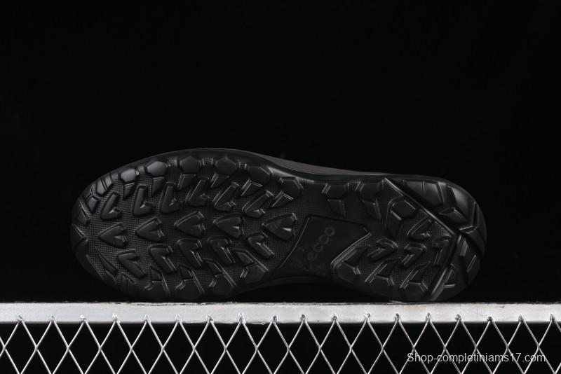 ECCO DRIVE Series Outdoor Waterproof Breathable Slip-Resistant Retro Fashion Patchwork Hiking Shoes - 88259401001