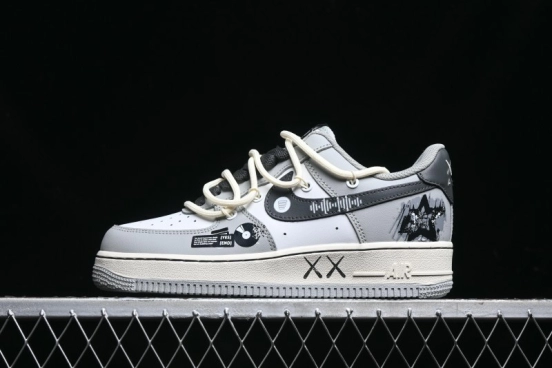 Nike Air Force 1 Low "Vinyl" Casual Sneakers with Lace-Up Design - KS6896-666