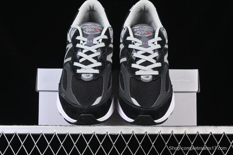 New Balance 990 Series Premium Retro Running Shoes with Carbon Fiber Midsole - M990BK6