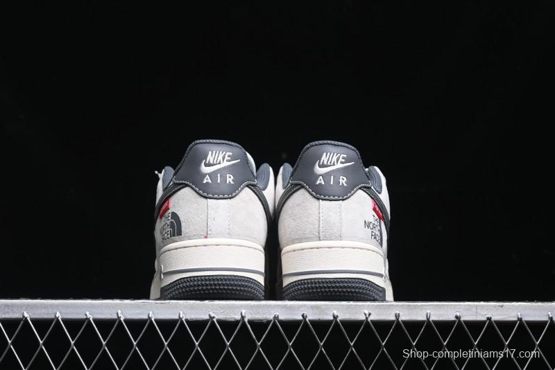 Nike Air Force 1 '07 Low Supreme The North Face Collaboration - Grey Black Red Logo - XZ6188-112