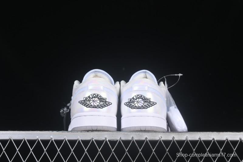 Nike Air Jordan 1 Low "Year of the Snake 2025" Retro Basketball Shoes with Pearl Iridescent Finish - HF4080-001
