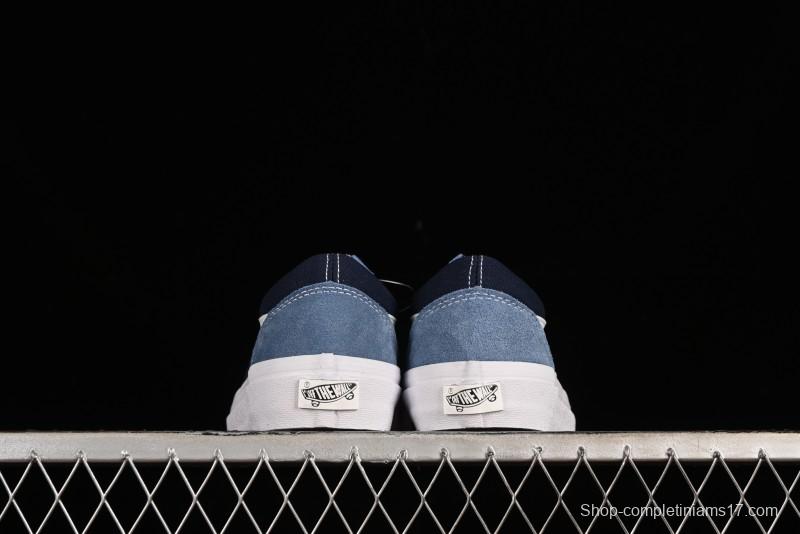 Vans Sk8-Mid Reissue 83 High-End Blue Suede Retro Skate Shoes - VN000CQDDWR