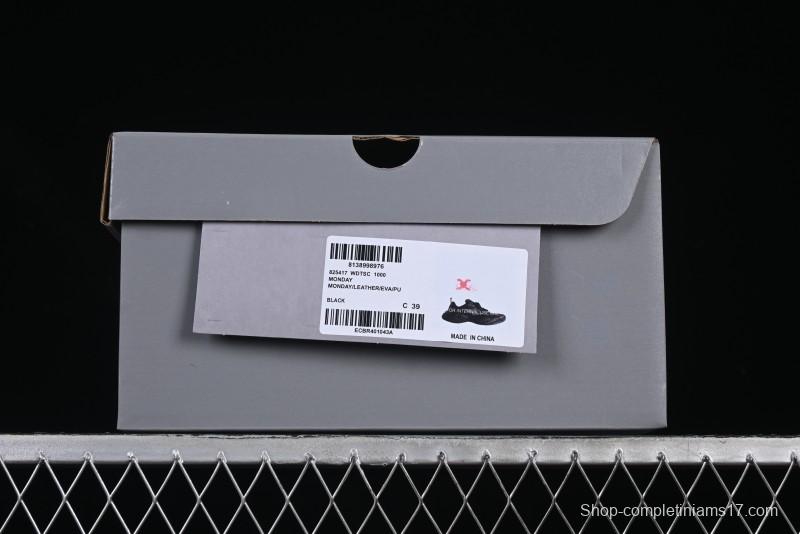 Balenciaga Monday Leather Round Toe Lace-Up Low-Top Casual Shoes - WDTSC1000