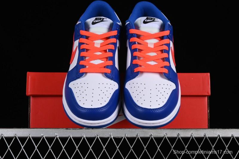Nike Dunk Low SB Casual Skate Shoes in White Blue Red - CW1590-104