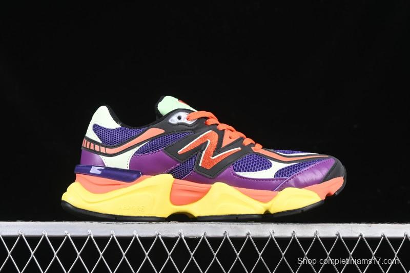 New Balance 9060 Retro Casual Running Sneakers with ABZORB Cushioning Technology - U9060NBX