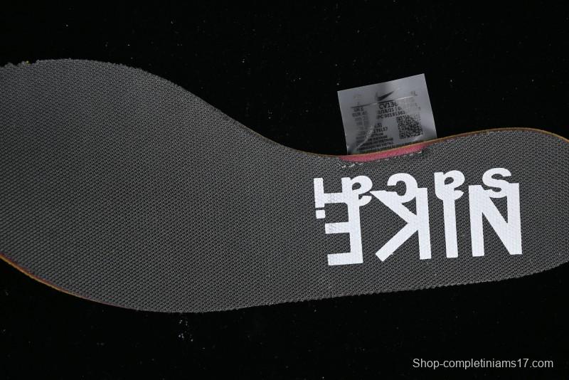 Nike Sacai VaporWaffle 3.0 Deconstructed Sneakers with Overlapping Swoosh and Double Tongue - CV1363-105