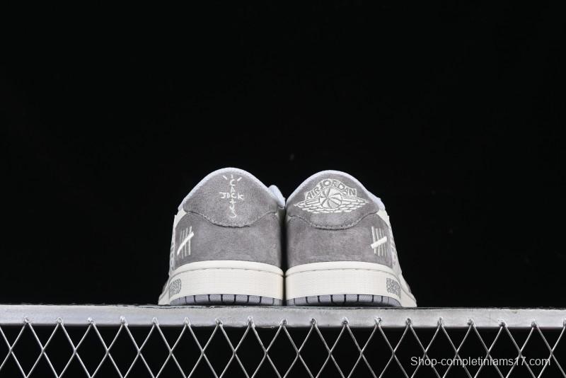 Nike Travis Scott x Fragment Design x Air Jordan 1 Low OG SP AJ1 Retro Casual Sneakers - DM7866-048