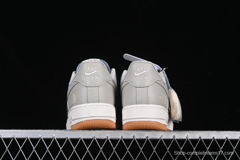Nike Air Force 1 '07 Low The North Face Collaboration Light Blue Gum Sole Low-Top Casual Sneakers - DM6688-022