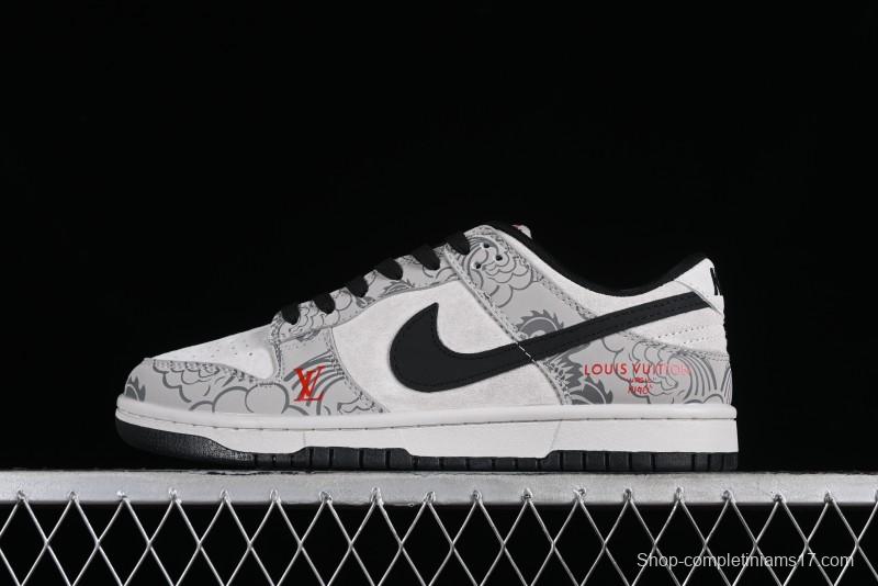 Nike SB Dunk Low Chinese New Year Limited Edition - Gray Dragon Anniversary High-End Custom Low-Top Casual Skate Shoes - XP3802-330