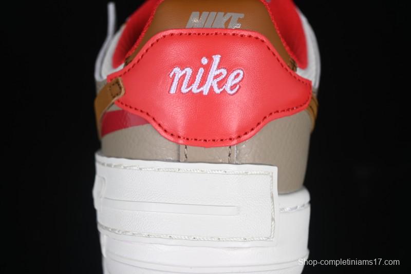 Nike Air Force 1 Shadow Lightweight Elevated Low-Top Casual Sneakers - HQ3400-030